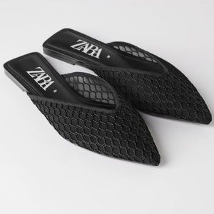 Zara Mesh Slides NWOT